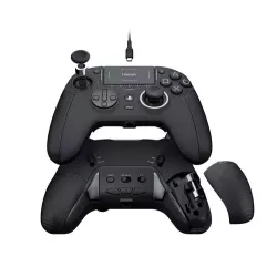 Vue arriere de la manette nacon revolution 5 pro avec palettes et boutons configurables