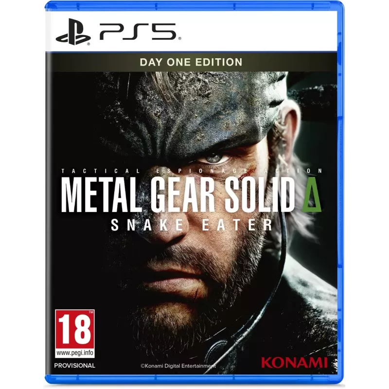 Jaquette officielle du jeu Metal Gear Solid Delta Snake Eater Day One Edition sur PS5 neuf sous blister