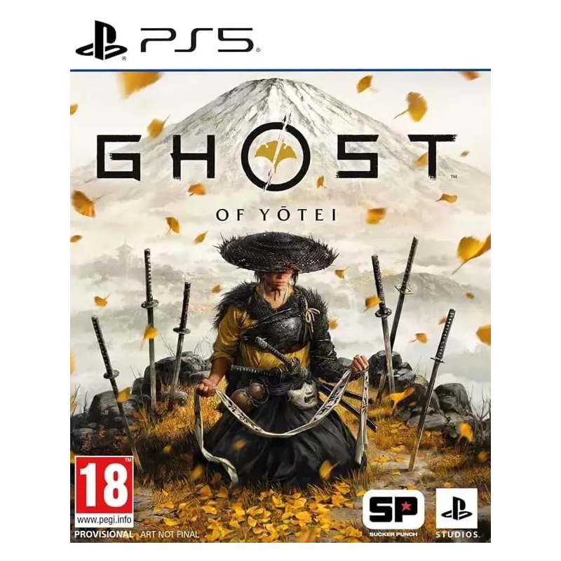 Jaquette officielle du jeu Ghost of Yotei sur PS5 neuf sous blister officiel Sony