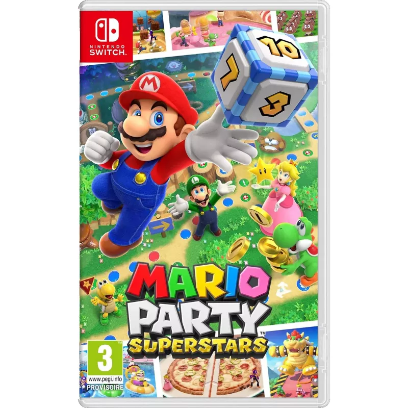 Boitier officiel du jeu Mario Party Superstars pour Nintendo Switch neuf