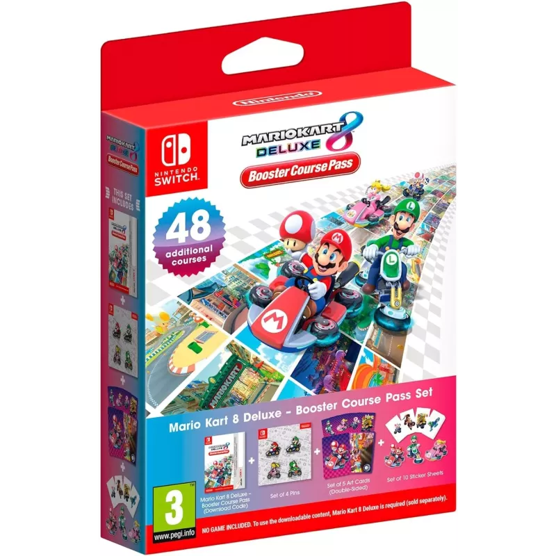 Boitier officiel du jeu Mario Kart 8 Deluxe pour Nintendo Switch edition code de telechargement dans la boite