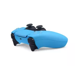 Zoom sur les gachettes adaptatives et les joysticks de la manette PlayStation 5 bleu stellaire