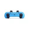 Vue arriere de la manette DualSense avec le port USB-C et la finition bleu starlight