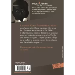 Frankenstein par Mary Shelley - Folio Junior - Dos de couverture