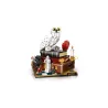 Detail de la chouette Hedwige en briques et de la Pierre Philosophale LEGO