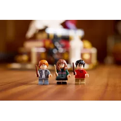 Les trois figurines LEGO de Harry Potter Hermione Granger et Ron Weasley incluses dans le set collector