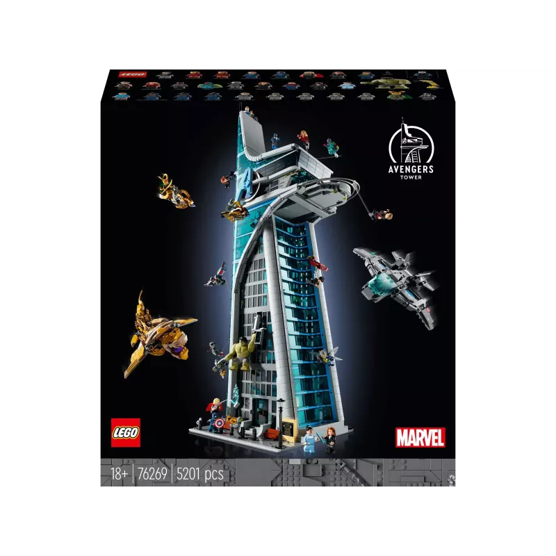 Boite officielle du set geant LEGO Marvel 76269 La Tour des Avengers neuf sous scelle d usine