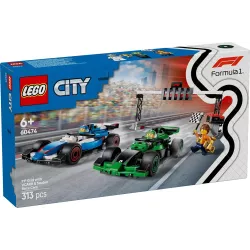 Boite officielle du set LEGO City 60474 Grille de depart de F1 voitures VCARB et Sauber neuf scelle