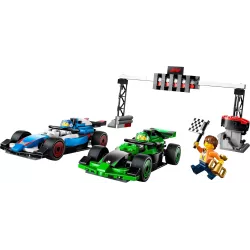 Repliques en briques LEGO des monoplaces de Formule 1 VCARB et Sauber du set 60474