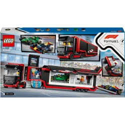 Verso de la boite LEGO City 60445 montrant le chargement du camion et le code barre EAN