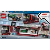 Verso de la boite LEGO City 60445 montrant le chargement du camion et le code barre EAN