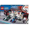 Boite officielle du set LEGO City 60444 Stand de F1 garage Mercedes-AMG et Alpine neuf scelle