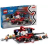 Boite officielle du set LEGO City 60443 Arret au stand de F1 avec voiture Ferrari neuf scelle