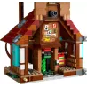 Mecanisme de transport magique par la cheminee avec flammes vertes dans le set LEGO 76437