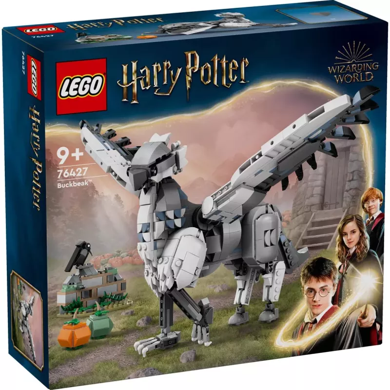 Boite officielle du set LEGO Harry Potter 76427 L hippogriffe Buck maquette articulée neuve scellee