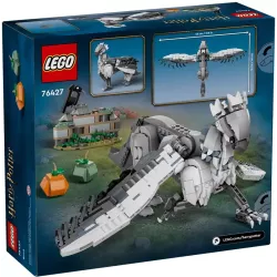 Verso du packaging LEGO 76427 illustrant les mouvements de l animal et le code barre EAN