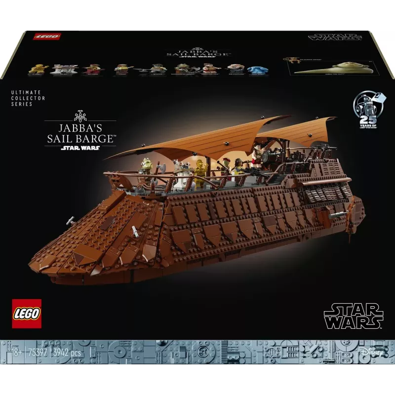 Boite officielle du set geant LEGO Star Wars 75397 La Barge a Voiles de Jabba UCS neuf scelle