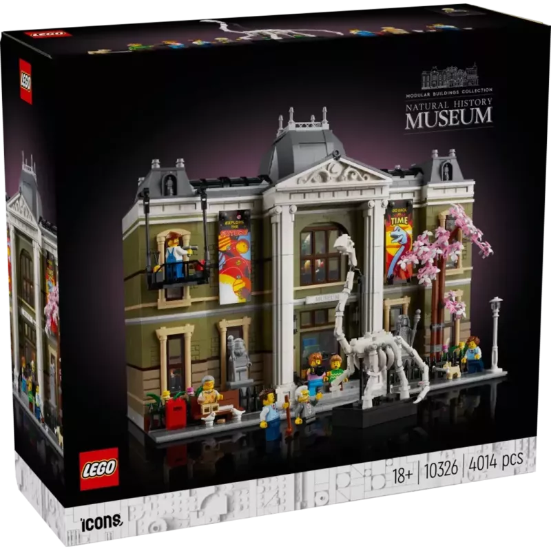 Boite officielle du set geant LEGO Icons 10326 Le Museum d Histoire naturelle Modular neuf scelle