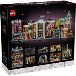 Verso du packaging LEGO 10326 illustrant les differents etages amovibles et le code barre EAN