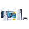 Console PlayStation 5 Slim édition standard avec sa manette sans fil DualSense blanche