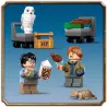 Figurines LEGO de Harry Potter et Ron Weasley enfants devant le mur de la gare de Kings Cross