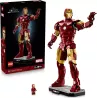 Detail du reacteur Arc lumineux et du casque rouge et or de l armure Iron Man LEGO
