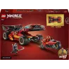 Verso de la boite LEGO NINJAGO 71867 illustrant les lanceurs de tenons et le code barre EAN