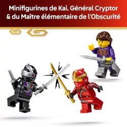 Figurines de ninjas avec katanas et guerriers ennemis incluses dans le set LEGO 71867