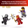 Figurines de ninjas avec katanas et guerriers ennemis incluses dans le set LEGO 71867