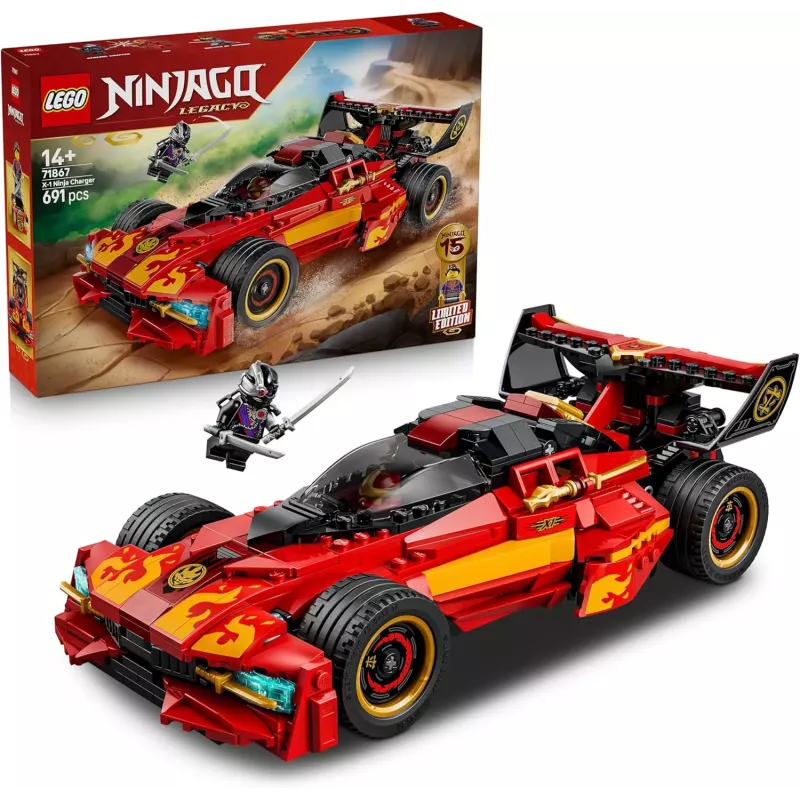 Boite officielle du set LEGO NINJAGO 71867 Le Chargeur Ninja X-1 15e anniversaire neuf scelle
