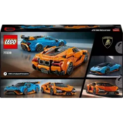 Verso de la boite LEGO 77238 illustrant les deux voitures et le code barre EAN 5702017816067