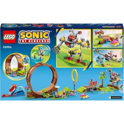 Verso de la boite LEGO Sonic 76994 illustrant les pieges a bascule et le code barre EAN 5702017424934
