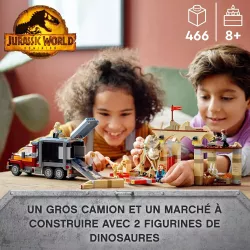 Figurines de Owen Grady Claire Dearing Soyona Santos et Rainn Delacourt du set LEGO 76948 Action