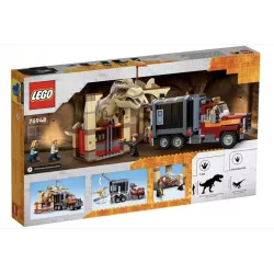 Verso de la boite LEGO Jurassic World 76948 illustrant l enclos destructible et le code barre EAN 5702016913545