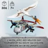 Avion cargo LEGO avec helices tournantes et moteurs detachetables sous l attaque