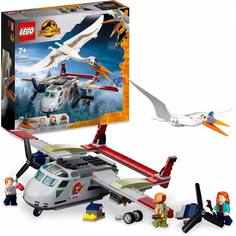Boite officielle du set retire LEGO Jurassic World 76947 L embuscade en avion du Quetzalcoatlus neuf scelle
