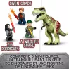 Minifigures LEGO de Owen Grady Zia Rodriguez et garde du parc Jurassic World