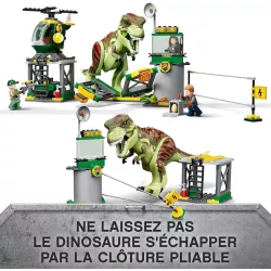 Helicoptere d intervention et buggy tout terrain avec figurine Owen Grady LEGO