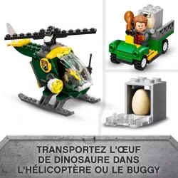 Helicoptere d intervention et buggy tout terrain avec figurine Owen Grady LEGO