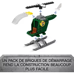 Helicoptere d intervention et buggy tout terrain avec figurine Owen Grady LEGO