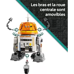 Maquette a construire du droide Chopper avec ses bras d intervention ouverts LEGO Star Wars