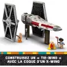 Combinaison hybride des ailes entre le TIE Fighter et le X-wing du set LEGO 75393