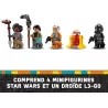 Minifigures LEGO de Sig Greebling Yesi Scala pilotes et droide L3-G0 du set 75393