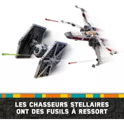 Detail du cockpit du X-wing avec pilote et droide astromechano L3-G0 LEGO Star Wars