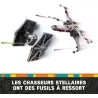 Detail du cockpit du X-wing avec pilote et droide astromechano L3-G0 LEGO Star Wars