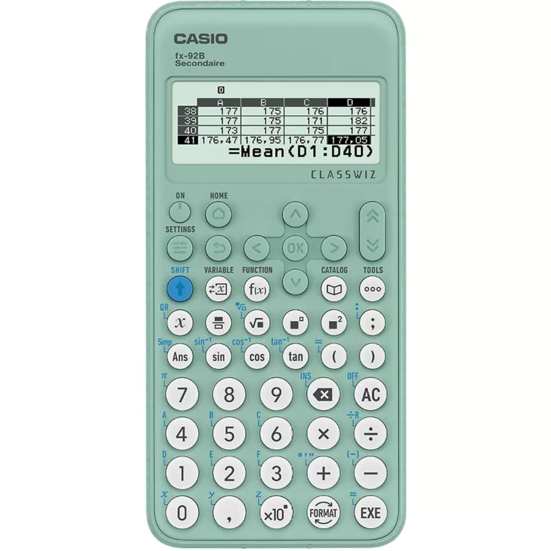 Calculatrice Casio fx-92B Secondaire (Belgique) - Neuve