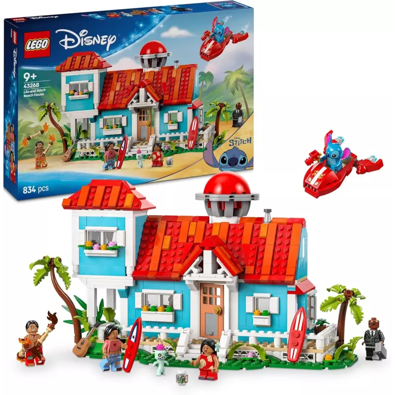 Boite officielle du set LEGO Disney 43268 La Maison sur la Plage de Lilo et Stitch neuf scelle