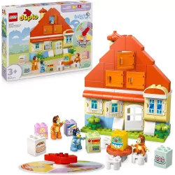 Boite officielle du set LEGO DUPLO Bluey 10459 La Maison Familiale et le Jeu de Memoire neuf scelle