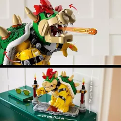 Mecanisme d ouverture de la machoire et tir de boule de feu du set LEGO Bowser 71411