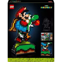 Verso de la boite LEGO Super Mario 71438 illustrant les rouages internes et le code barre EAN 5702017592473